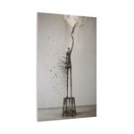 Abstract Tall Figure Sculpture Matte Canvas - Image 2