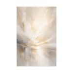 Neutral Abstract Sunrise Painting Matte Canvas