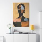 Abstract African Woman Portrait Canvas - Image 3