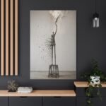 Abstract Tall Figure Sculpture Matte Canvas - Image 4