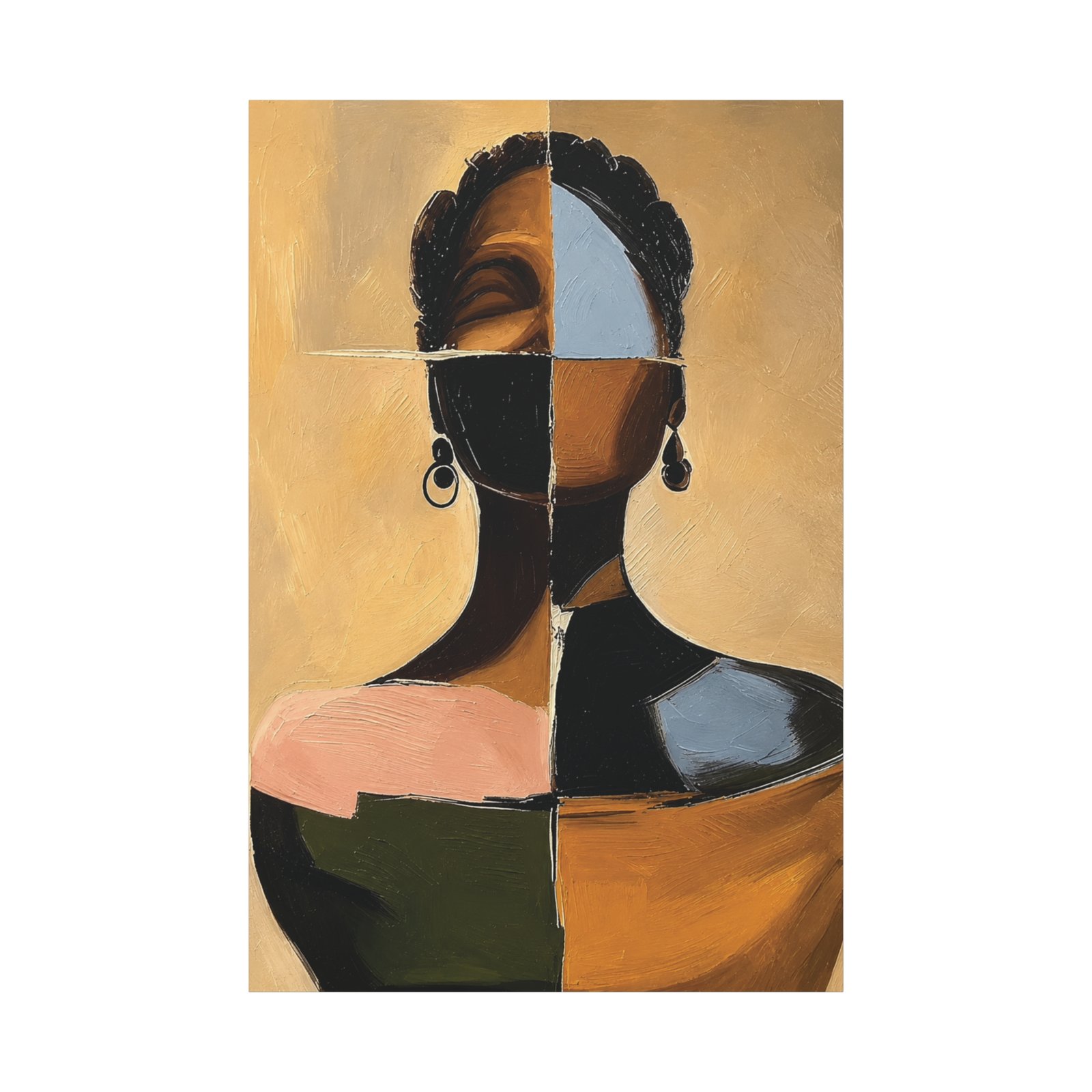 6571803928881254607_2048.jpeg Abstract African Woman Portrait Canvas - Image 1