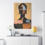 Abstract Afrocentric Portrait Canvas - Image 7