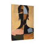Abstract Afrocentric Portrait Canvas - Image 2