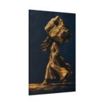 Golden Wind: Figurative Matte Canvas Wall Art - Image 10