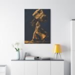 Golden Wind: Figurative Matte Canvas Wall Art - Image 7