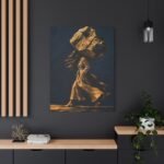 Golden Wind: Figurative Matte Canvas Wall Art - Image 8