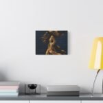 Golden Wind: Figurative Matte Canvas Wall Art - Image 3