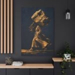 Golden Wind: Figurative Matte Canvas Wall Art - Image 12
