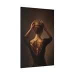 Woman with Crown & Golden Cracks - Image 3